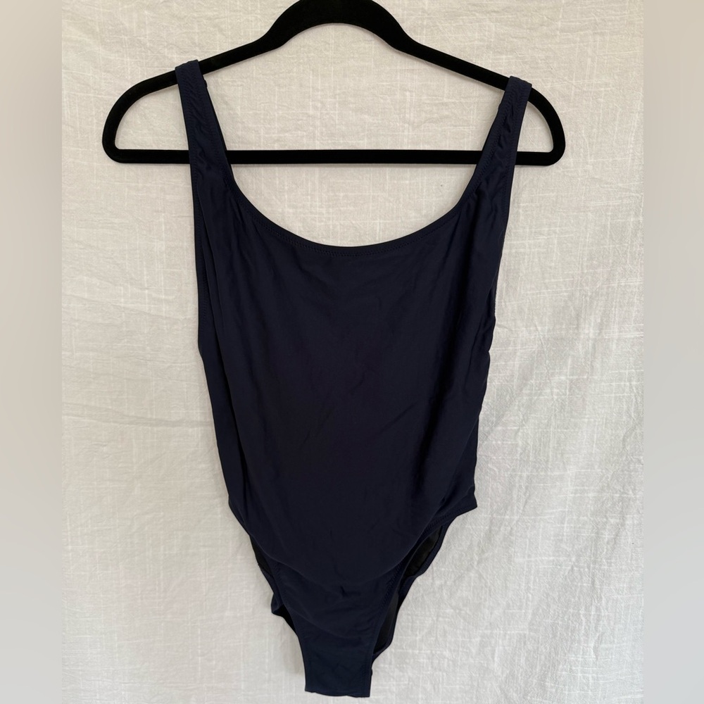 J. Crew Dark Blue One-Piece Swimsuit
